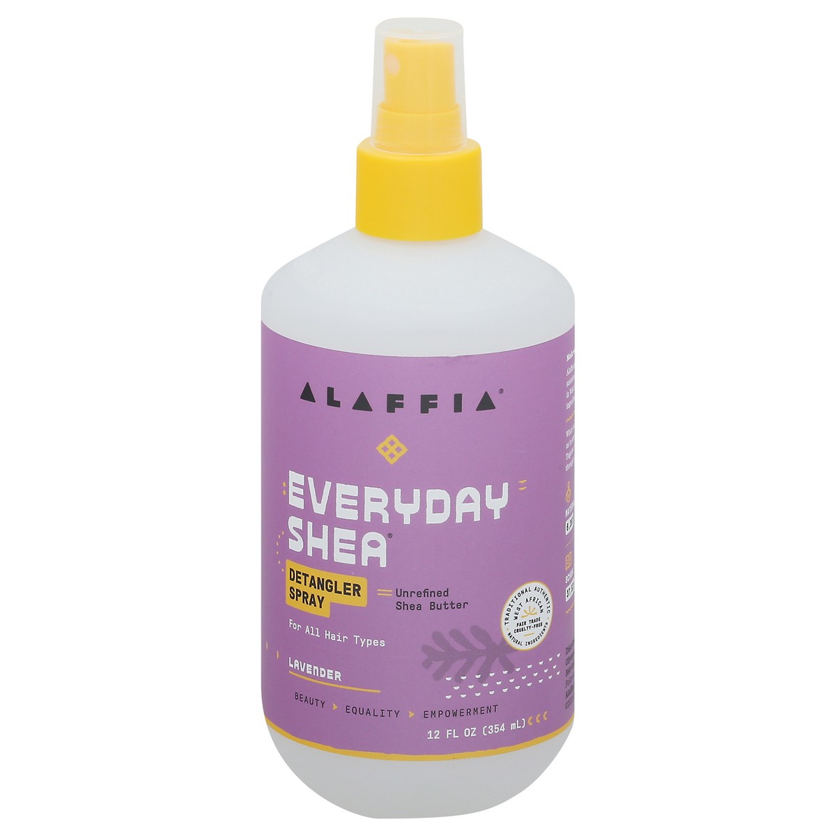 slide 11 of 13, Alaffia Lavender Detangler Spray 12 fl oz, 12 fl oz