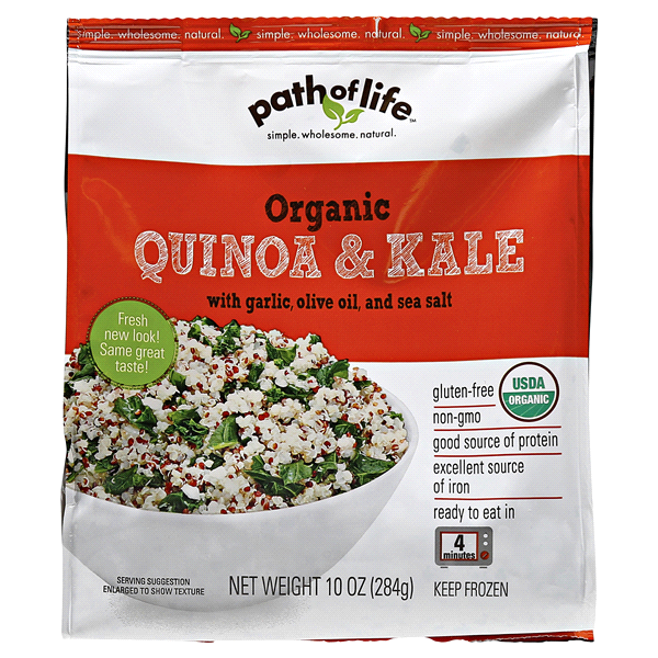 slide 1 of 1, Path of Life Quinoa Kale Frozen Organic, 10 oz