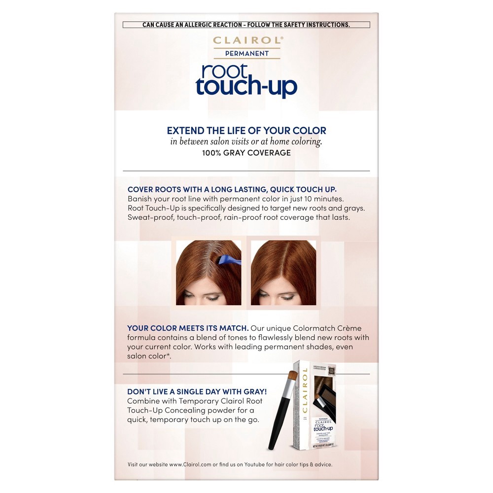 slide 6 of 7, Clairol Nice'N Easy Root Touch-Up Kit - 5RC Medium Copper Red, 1 ct