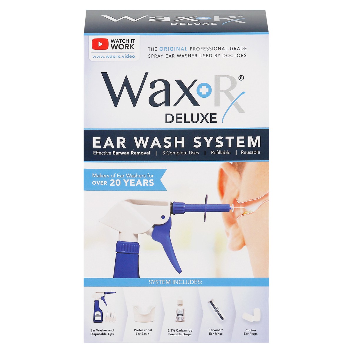 slide 2 of 13, WaxRx Deluxe Ear Wash System 1 ea, 1 ct