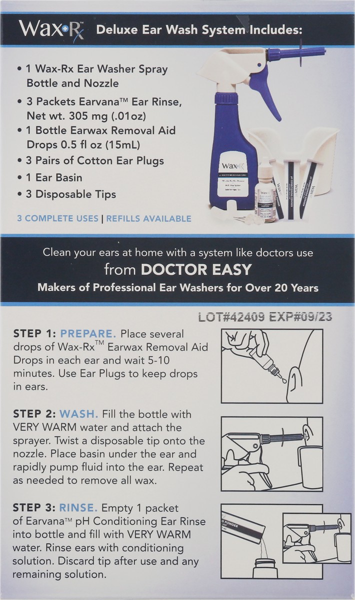 slide 13 of 13, WaxRx Deluxe Ear Wash System 1 ea, 1 ct