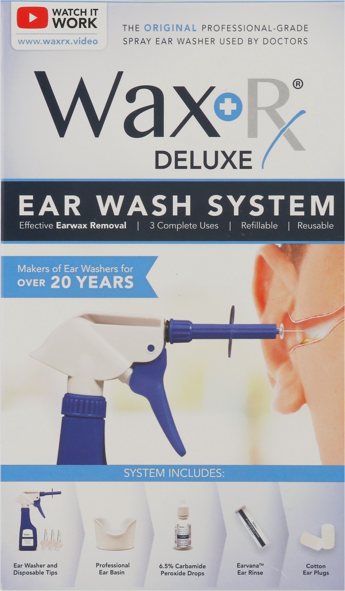 slide 9 of 13, WaxRx Deluxe Ear Wash System 1 ea, 1 ct