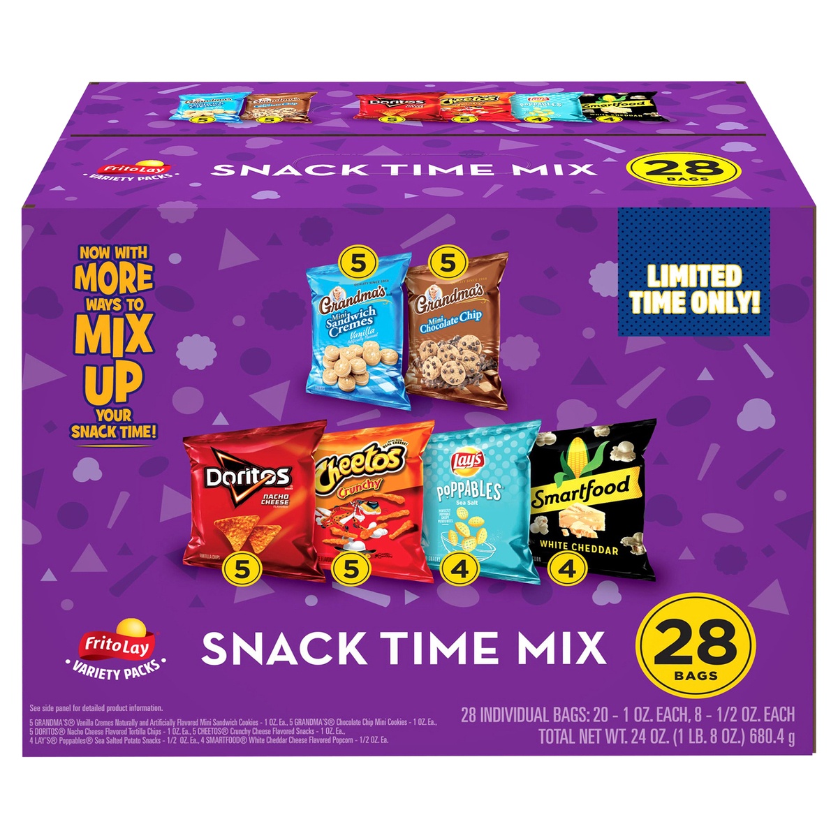 slide 1 of 1, Frito-Lay Snack Time Mix Variety 24 Oz 28 Count, 28 ct