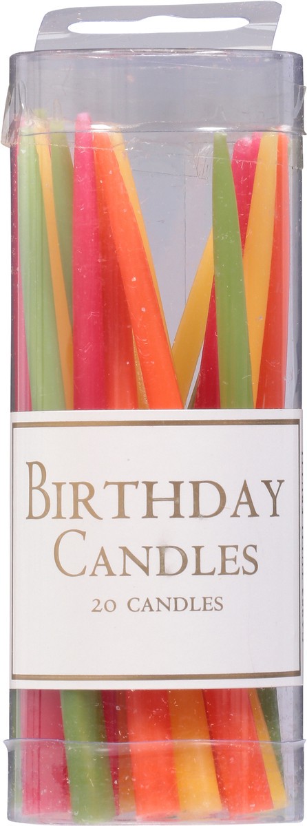 slide 3 of 11, Caspari Tutti Fruitti Birthday Candles 20 ea, 20 ct