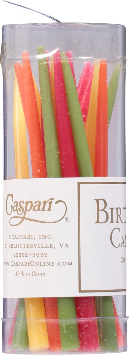 slide 4 of 11, Caspari Tutti Fruitti Birthday Candles 20 ea, 20 ct
