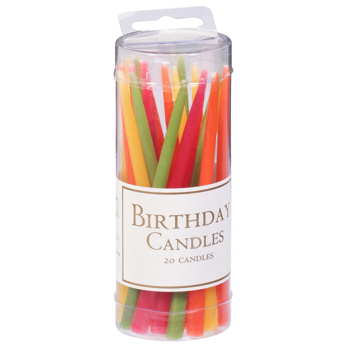 slide 8 of 11, Caspari Tutti Fruitti Birthday Candles 20 ea, 20 ct