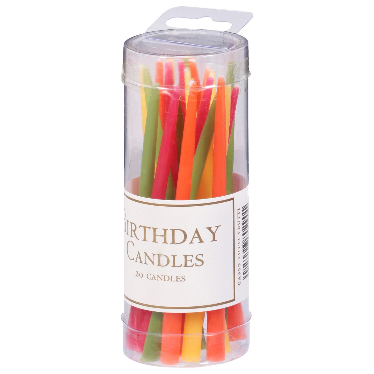 slide 9 of 11, Caspari Tutti Fruitti Birthday Candles 20 ea, 20 ct