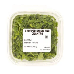 Chopped Onion and Cilantro