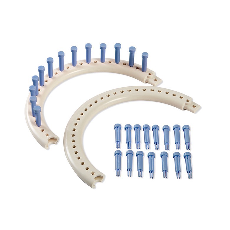 slide 4 of 5, Build-A-Loom Round Kit By Loops & Threads, 10 in x 10 in