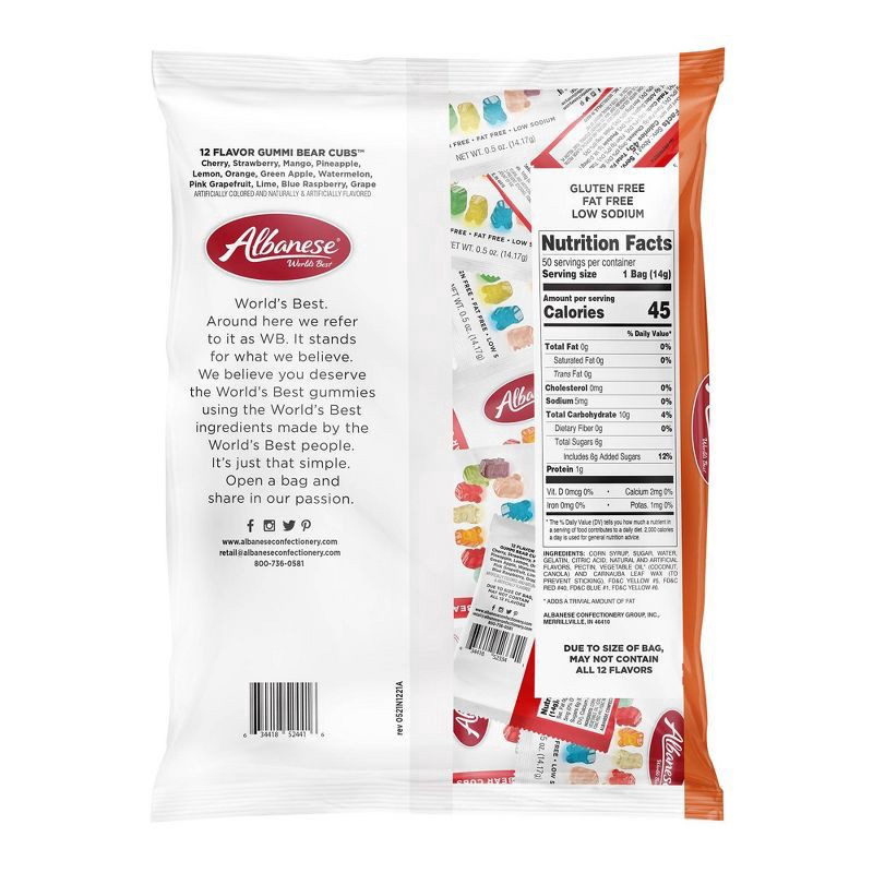 slide 2 of 5, Albanese Flavors Gummies, 25 oz