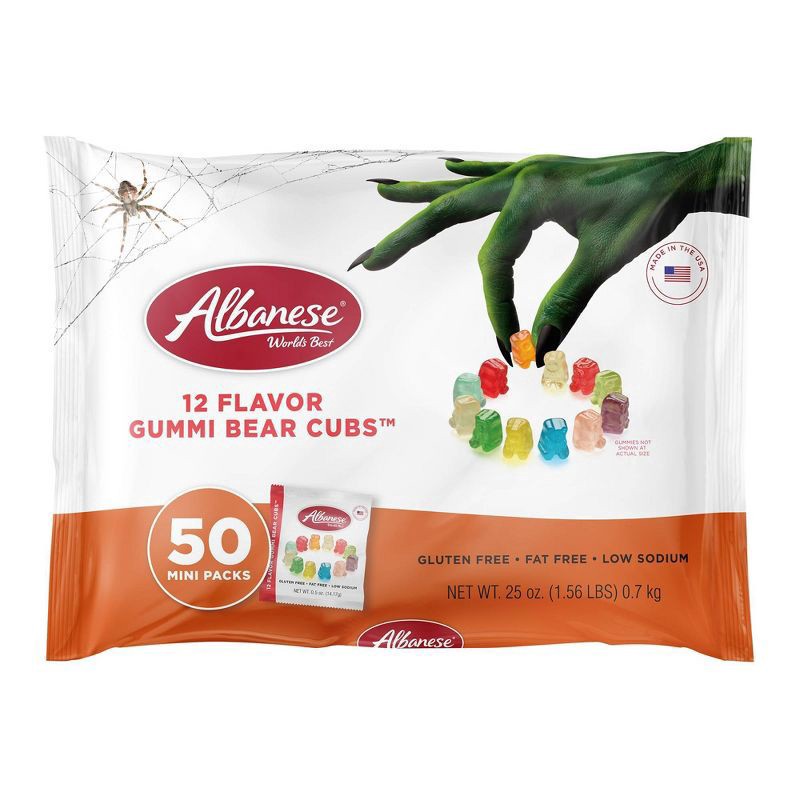 slide 1 of 5, Albanese Flavors Gummies, 25 oz