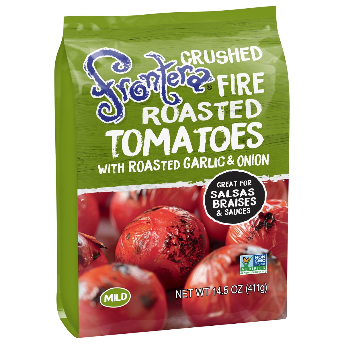 slide 2 of 8, Frontera Mild Crushed Fire Roasted Tomatoes with Roasted Garlic & Onion 14.5 oz, 14.5 oz