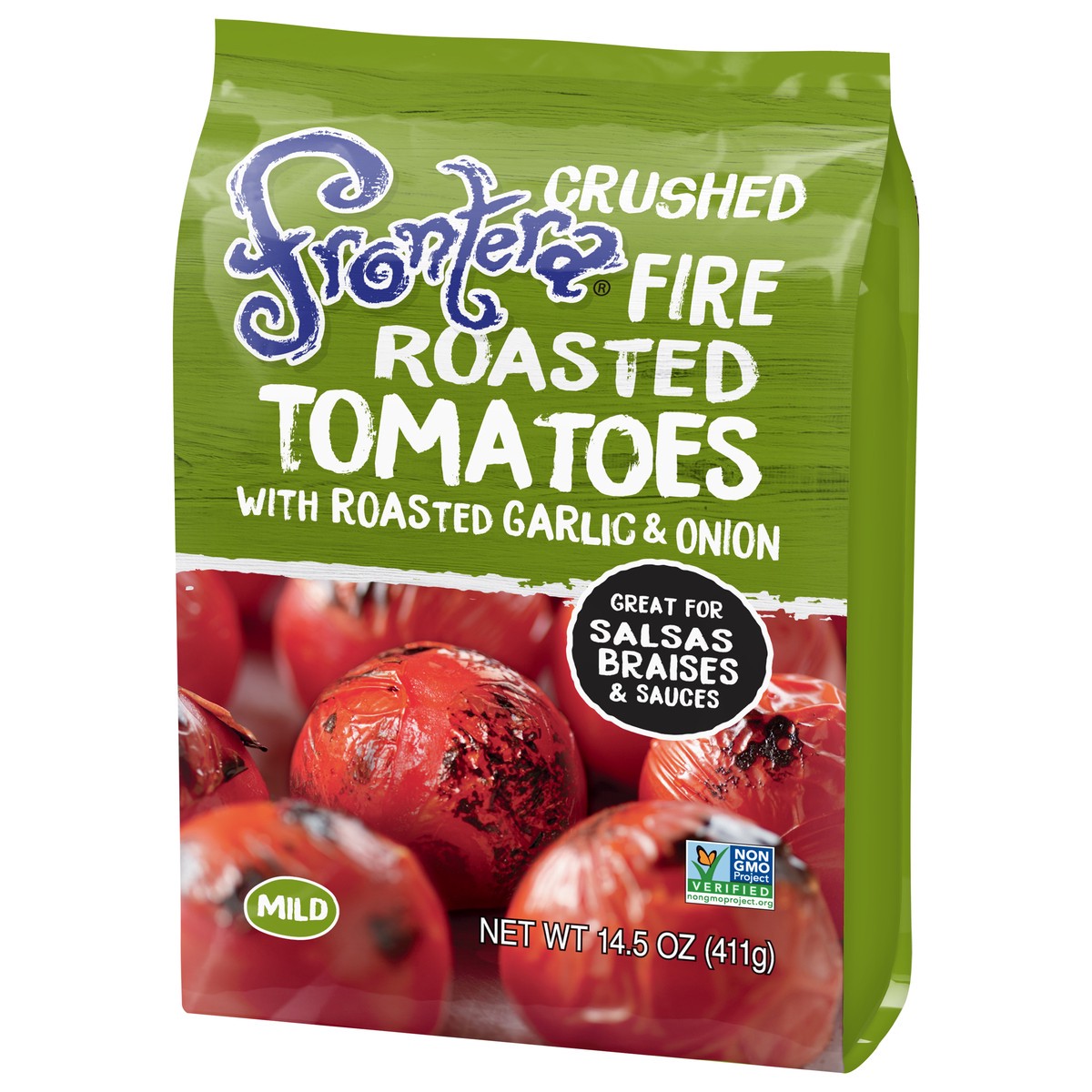 slide 7 of 8, Frontera Mild Crushed Fire Roasted Tomatoes with Roasted Garlic & Onion 14.5 oz, 14.5 oz