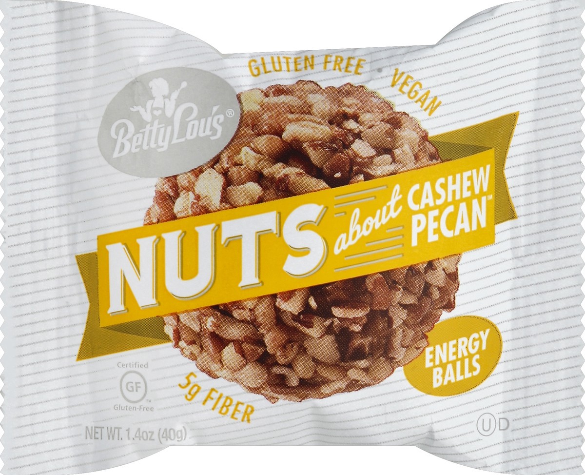 slide 5 of 5, Betty Lou's Energy Balls, Cashew Pecan, 1.4 oz