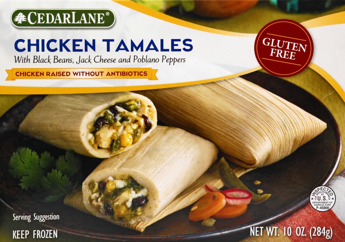 slide 12 of 13, Cedarlane Gluten Free Chicken Tamales 10 oz, 10 oz