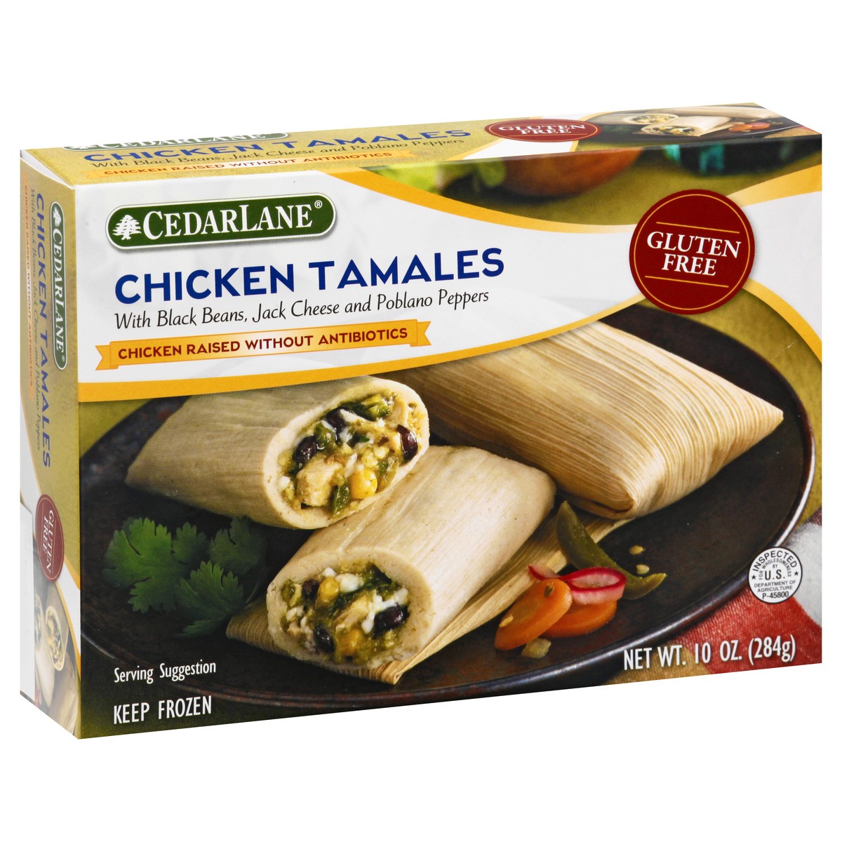 slide 5 of 13, Cedarlane Gluten Free Chicken Tamales 10 oz, 10 oz