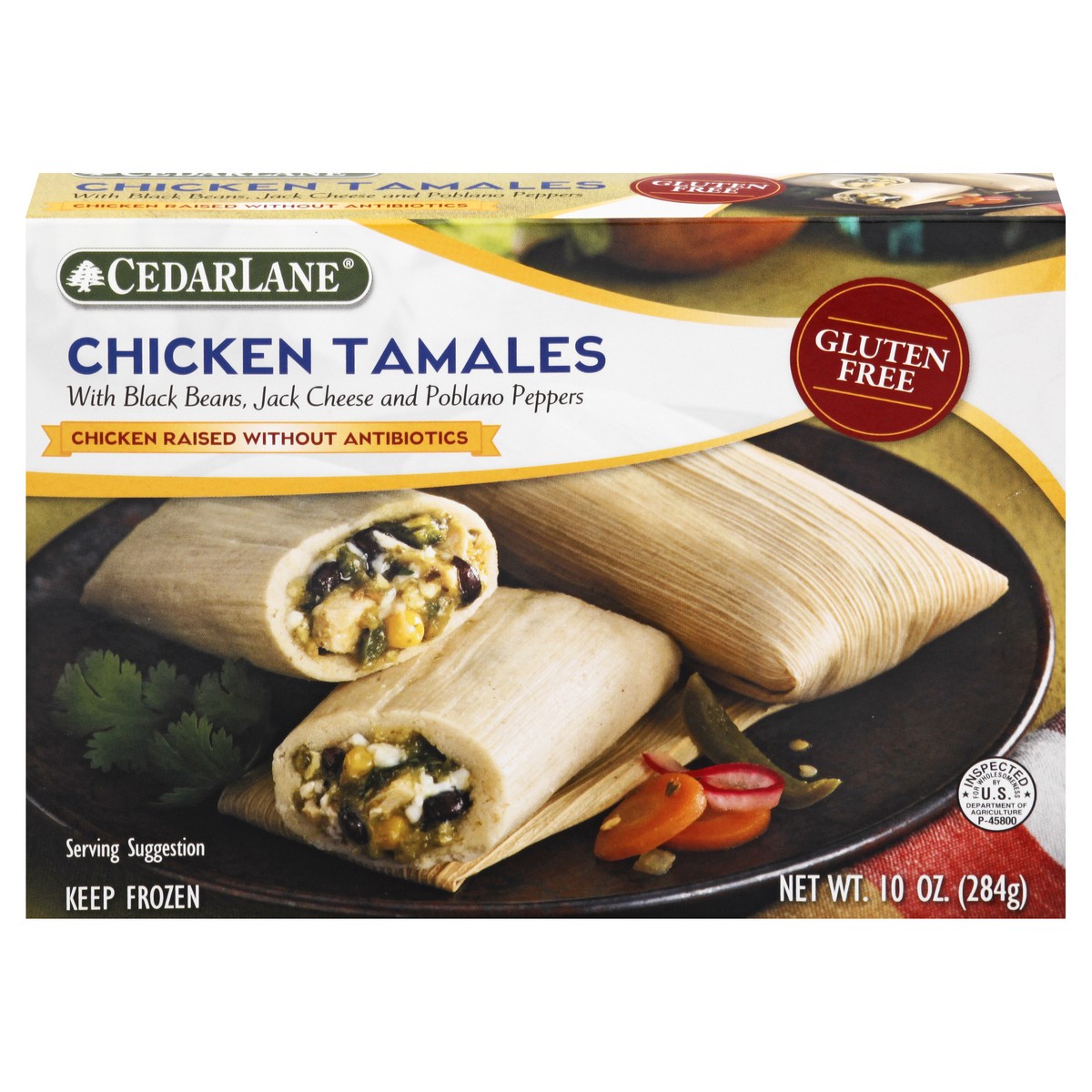 slide 1 of 13, Cedarlane Gluten Free Chicken Tamales 10 oz, 10 oz