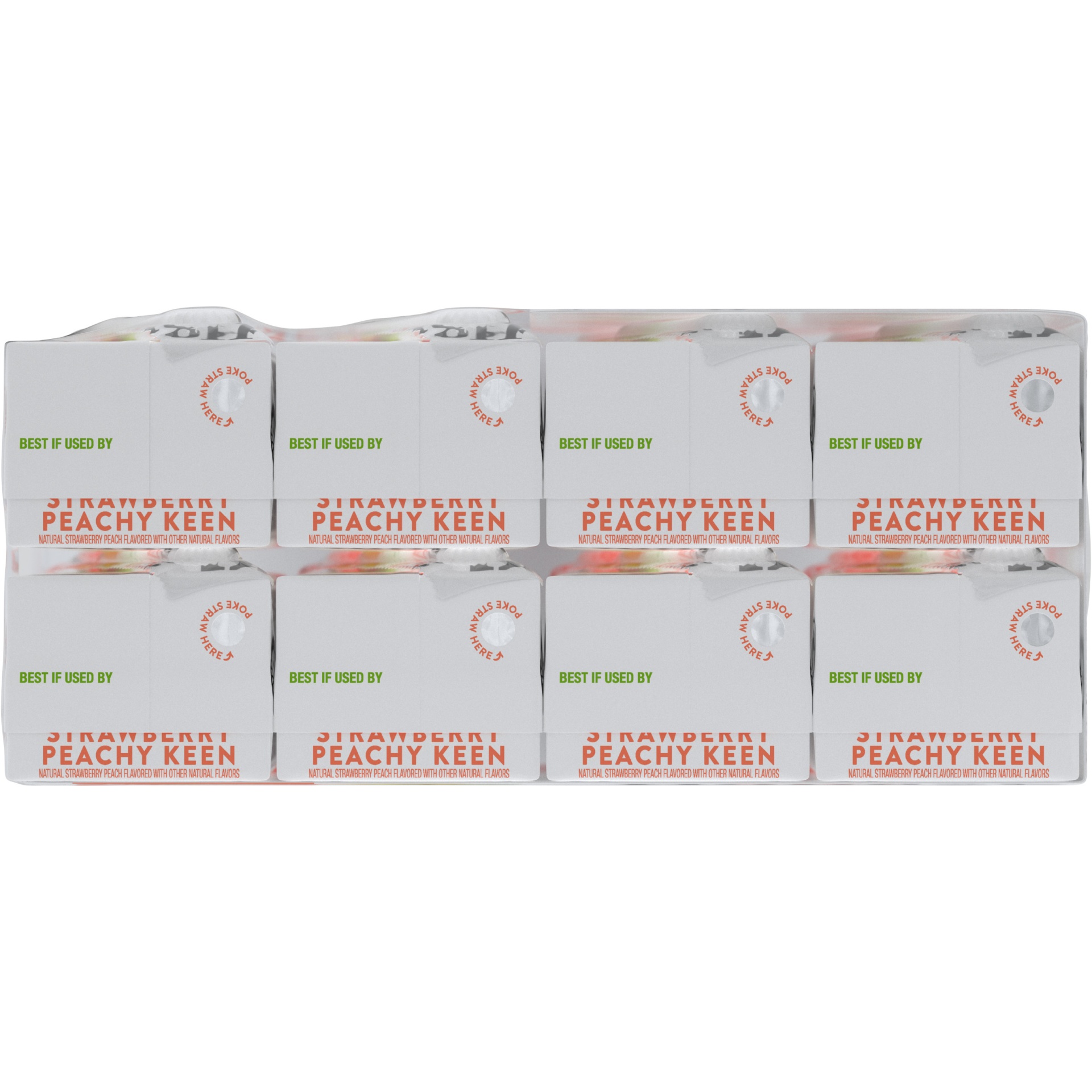 slide 13 of 17, Honest Kids Strawberry Peachy Keen Cartons, 6 fl oz, 8 Pack, 8 ct
