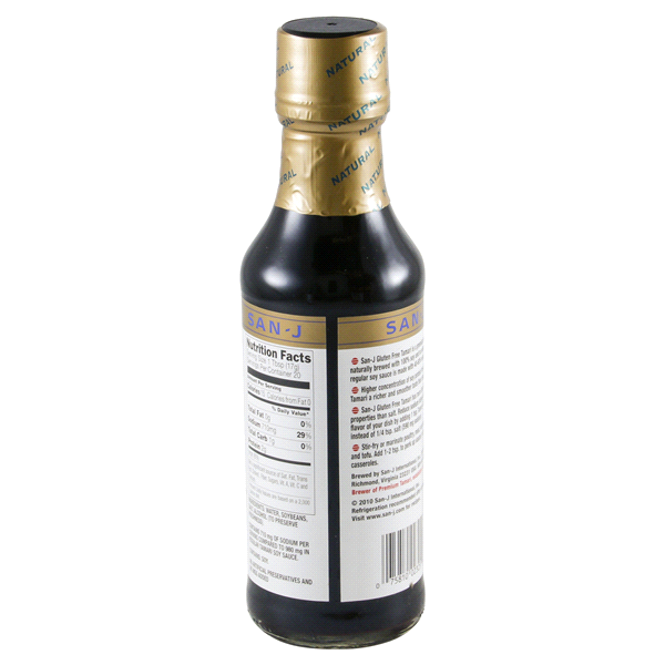 slide 10 of 13, San-j Reduced Sodium Tamari Soy Sauce, 10 oz