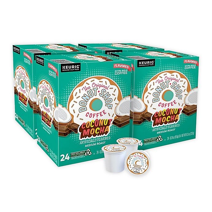 slide 1 of 7, The Original Donut Shop Coconut Mocha Coffee Keurig K-Cup Pods, 96 ct