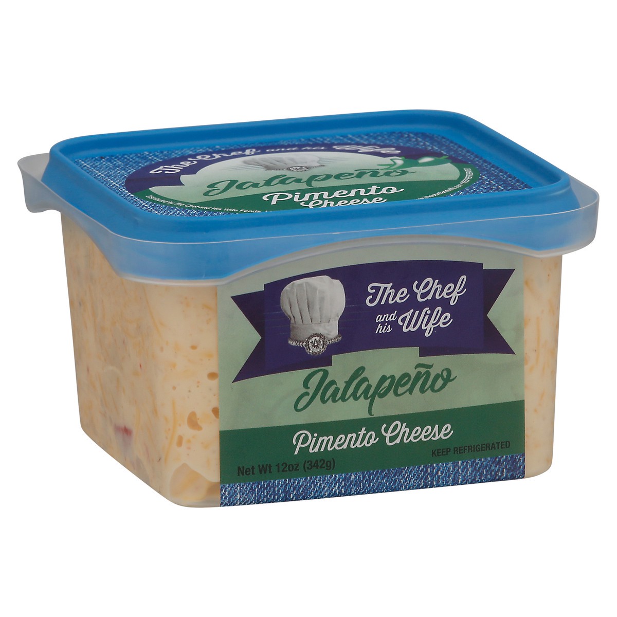 slide 6 of 9, The Chef and his Wife Jalapeno Pimento Cheese 12 oz, 12 oz