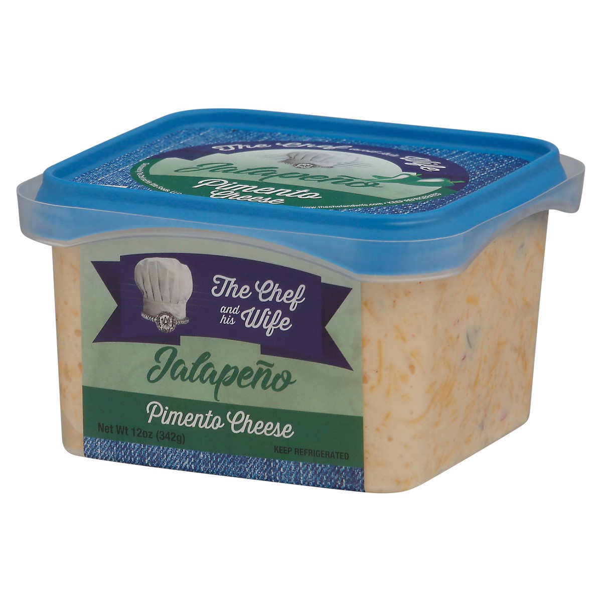 slide 5 of 9, The Chef and his Wife Jalapeno Pimento Cheese 12 oz, 12 oz