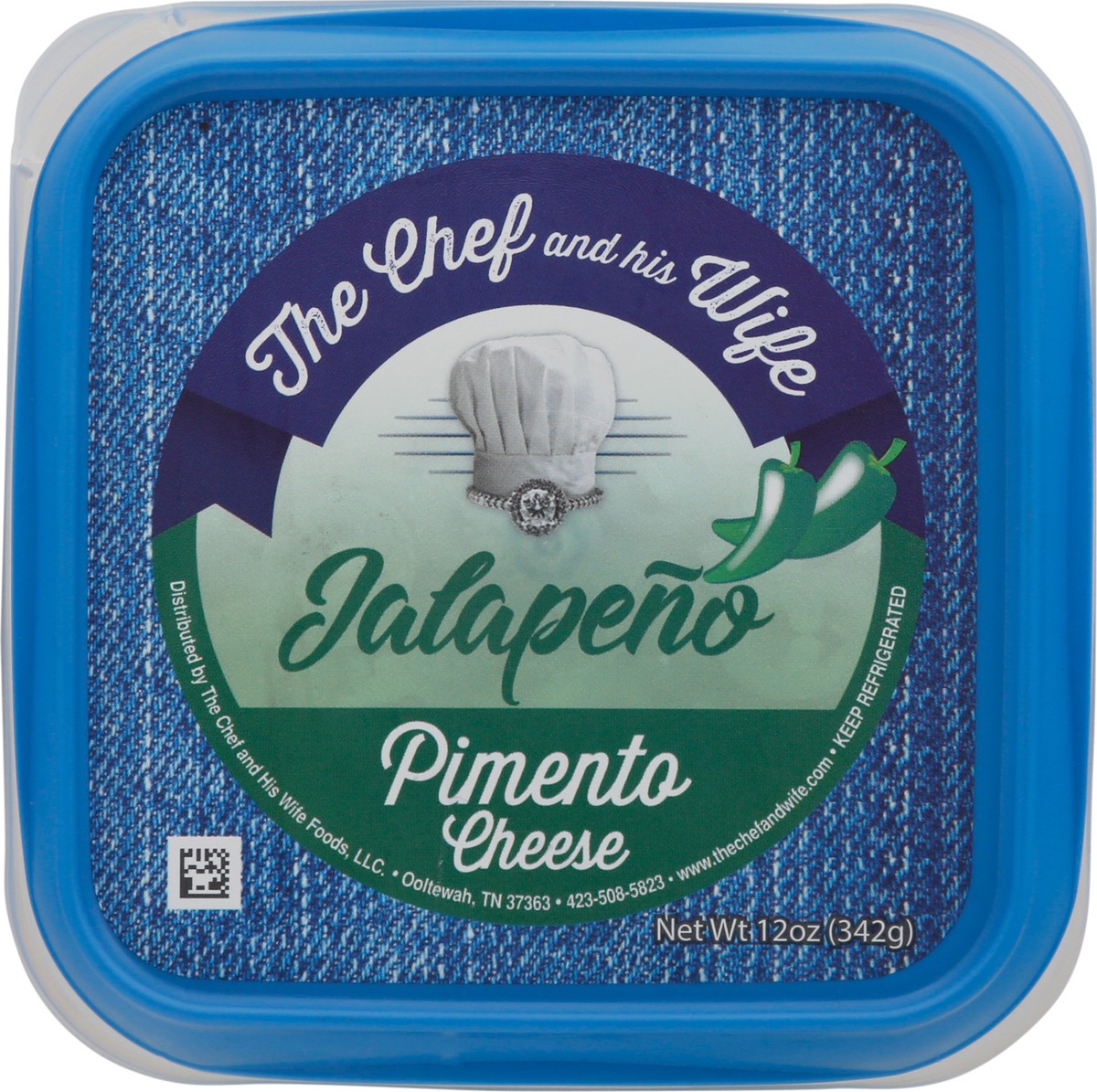 slide 3 of 9, The Chef and his Wife Jalapeno Pimento Cheese 12 oz, 12 oz