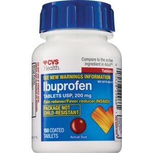 slide 1 of 1, CVS Health Ibuprofen Coated Tablets, 150 ct; 200 mg