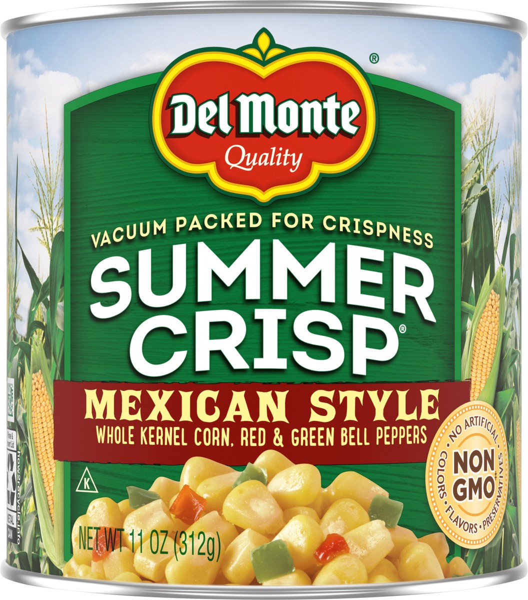 slide 2 of 7, Del Monte Summer Crisp Mexican Style Corn 11 oz. Can, 11 oz