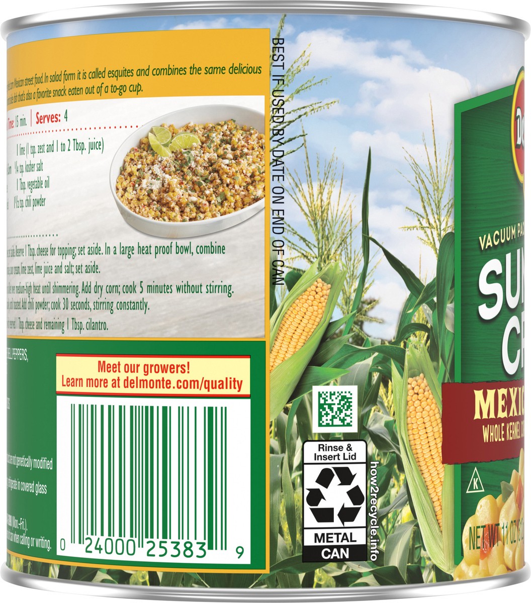 slide 6 of 7, Del Monte Summer Crisp Mexican Style Corn 11 oz. Can, 11 oz