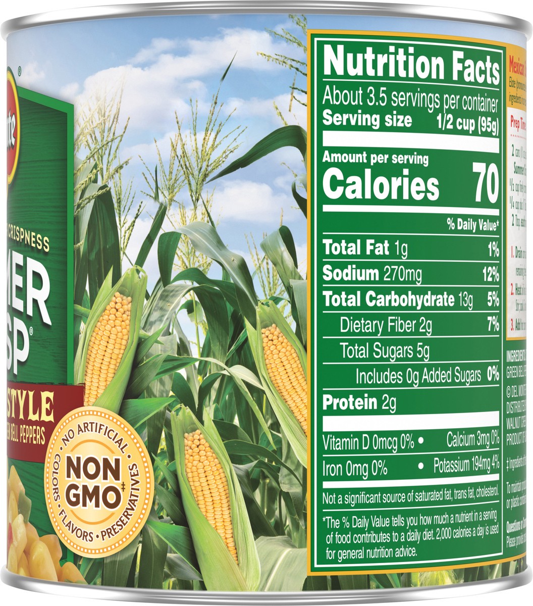 slide 4 of 7, Del Monte Summer Crisp Mexican Style Corn 11 oz. Can, 11 oz