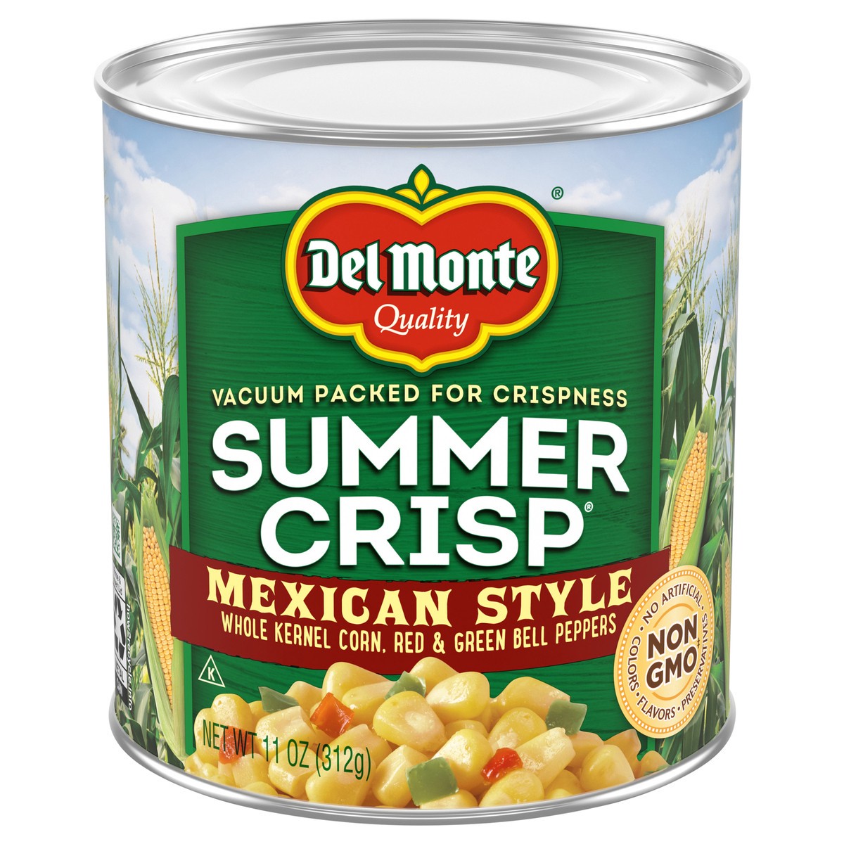 slide 1 of 7, Del Monte Summer Crisp Mexican Style Corn 11 oz. Can, 11 oz