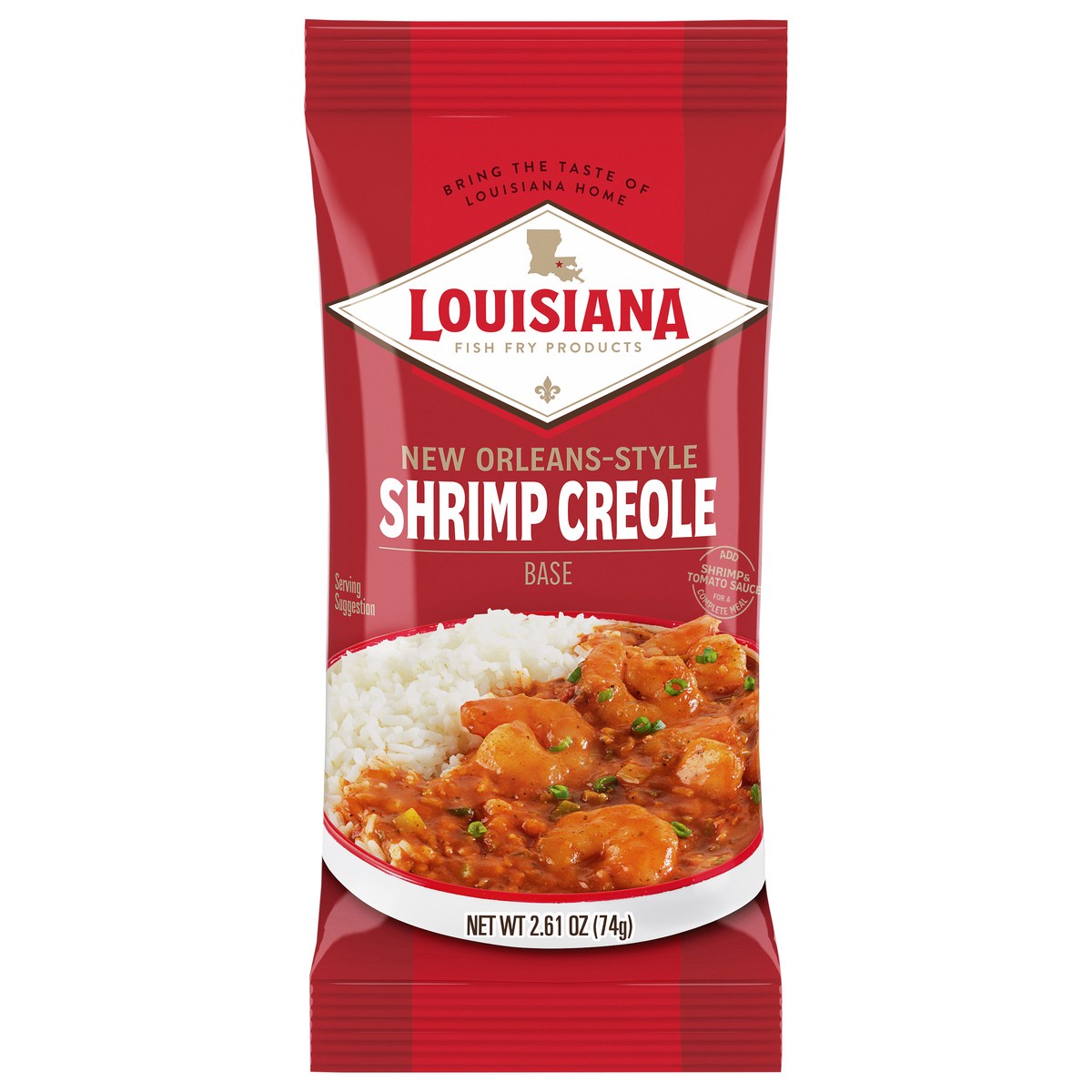 slide 1 of 9, Louisiana Fish Fry Products New Orleans-Style Shrimp Creole Base 2.61 oz, 2.61 oz