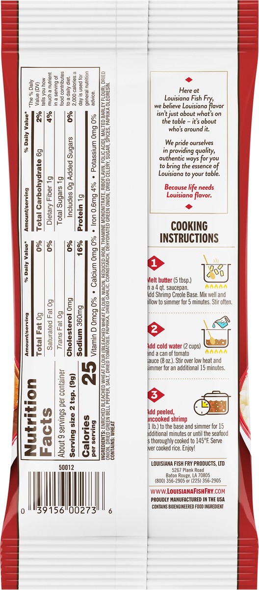 slide 3 of 9, Louisiana Fish Fry Products New Orleans-Style Shrimp Creole Base 2.61 oz, 2.61 oz