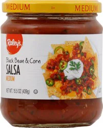 Raley's Black Bean And Corn Salsa Medium 15.5 Oz