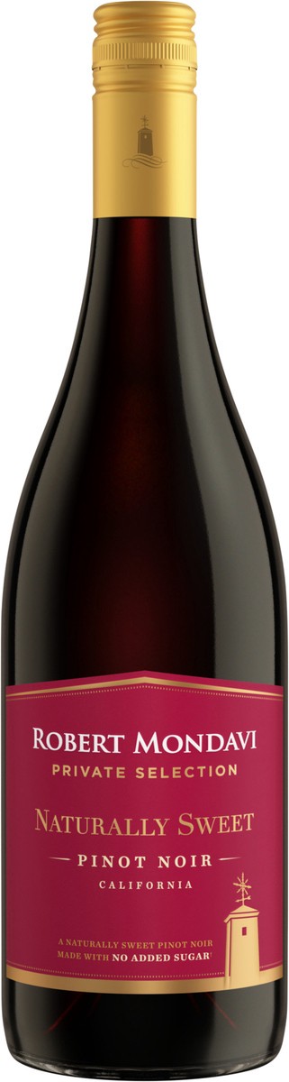 slide 2 of 5, Robert Mondavi Private Selection Naturally Sweet Pinot Noir Red Wine, 750 mL Bottle, 25.36 fl oz