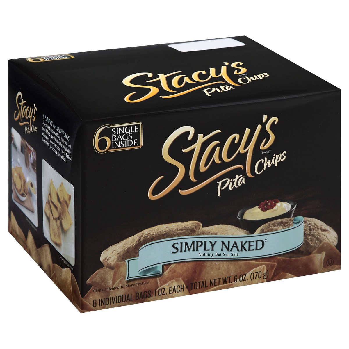 slide 2 of 3, Stacy's Stacys Pita Chips, 6 ct; 6 oz