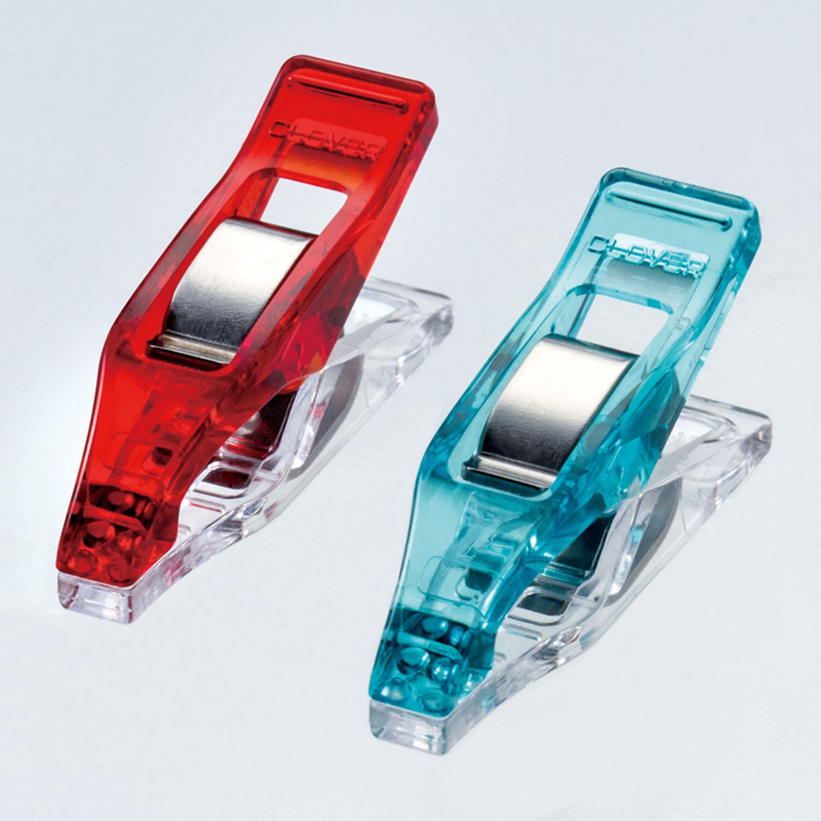 slide 4 of 4, Clover Blue & Red Wonder Clips, 20ct., 20 ct