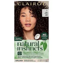 Clairol Natural Instincts Hair Color Dark Brown 4