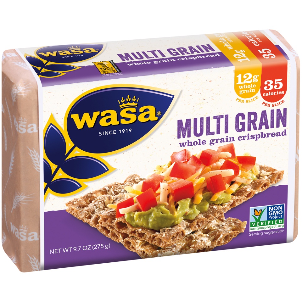 slide 2 of 6, Wasa Multi-Grain Cripsbread, 8.8 oz