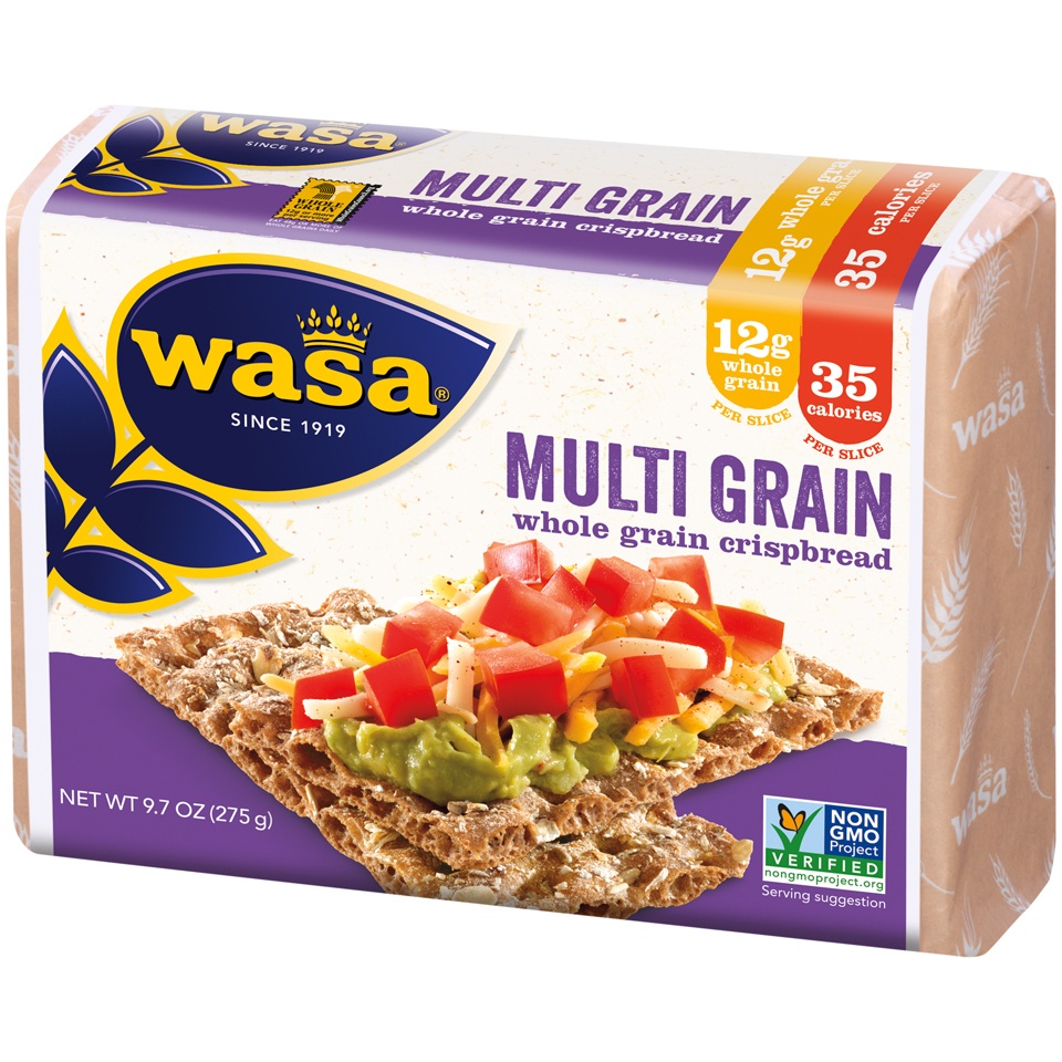 slide 3 of 6, Wasa Multi-Grain Cripsbread, 8.8 oz