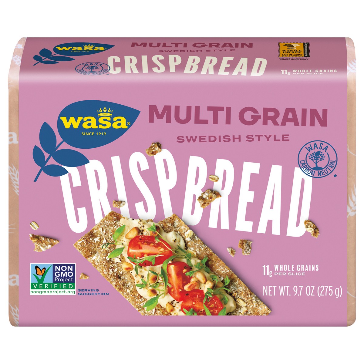 slide 1 of 7, Wasa Swedish Style Multi Grain Crispbread 9.7 oz, 9.7 oz