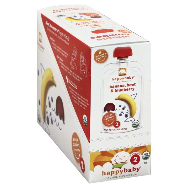 slide 1 of 1, Happy Baby Simple Combos Stage 2 Organic Baby Food, 32 fl oz