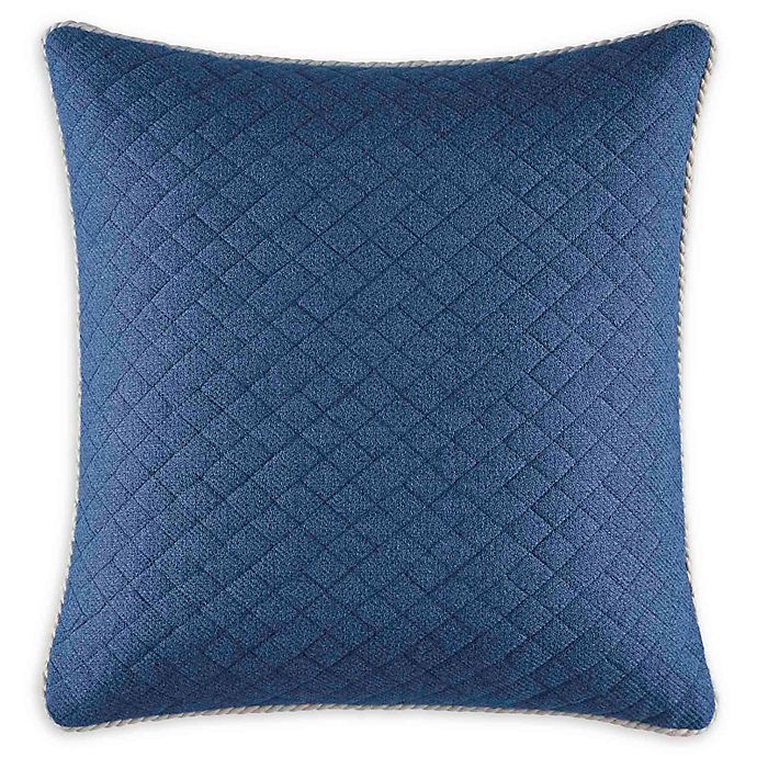 slide 1 of 3, Nautica Norcross Square Throw Pillow - Navy, 1 ct