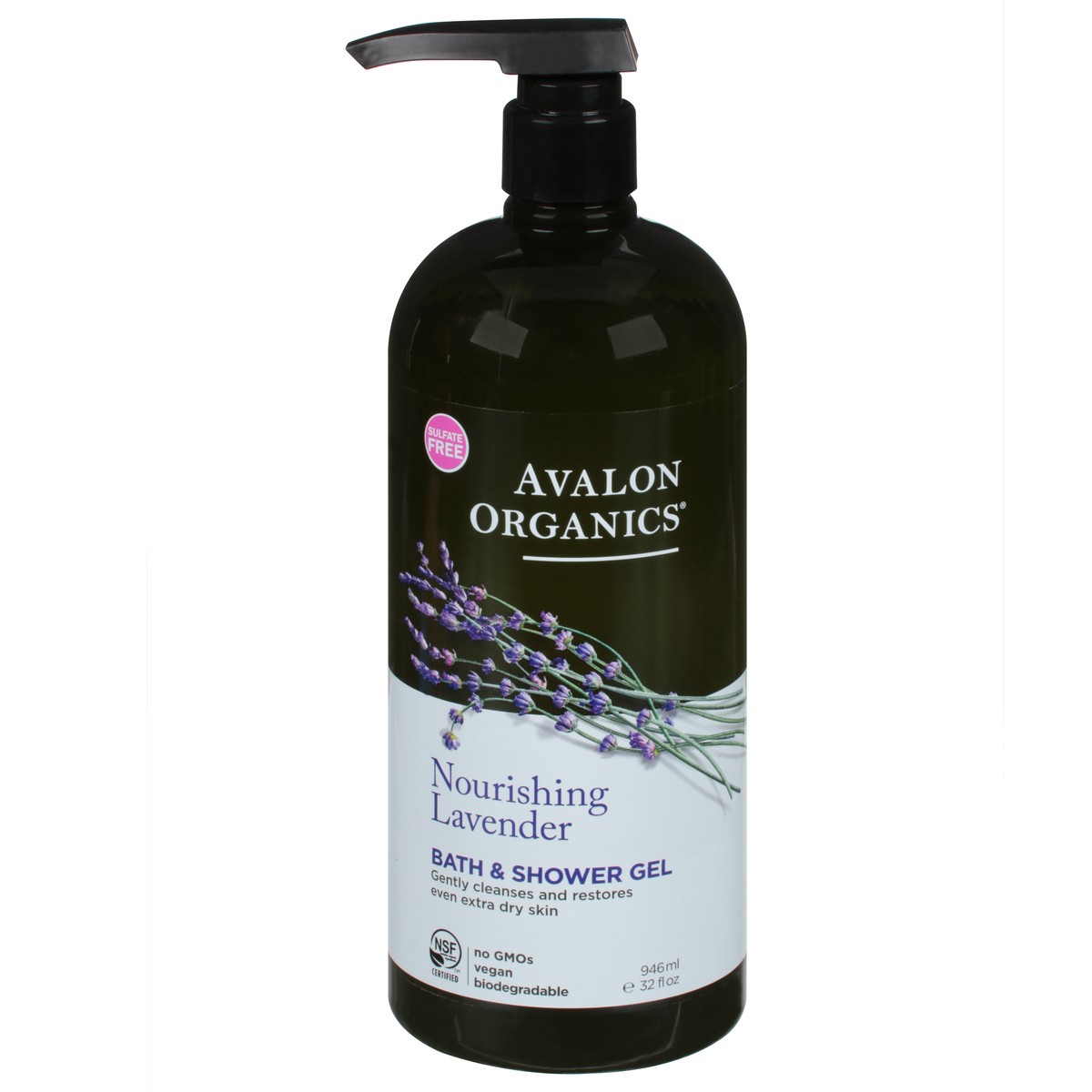 slide 1 of 11, Avalon Organics Nourishing Lavender Bath & Shower Gel 32 fl oz, 32 fl oz