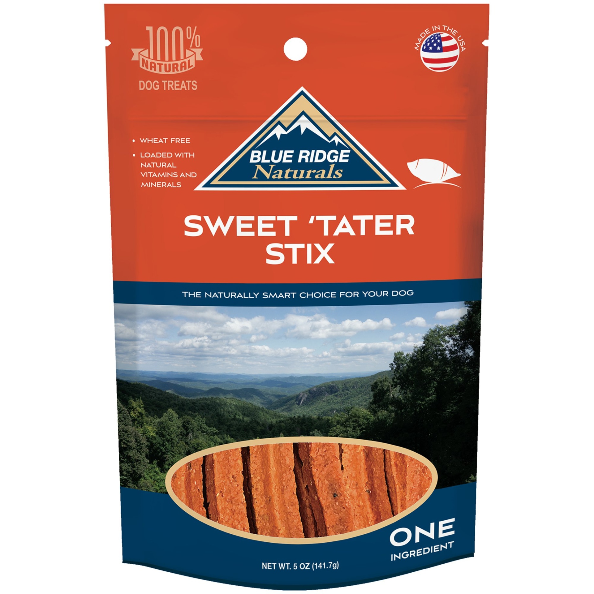 slide 1 of 1, Blue Ridge Naturals Sweet Tater Stix Dog Treats, 5 oz