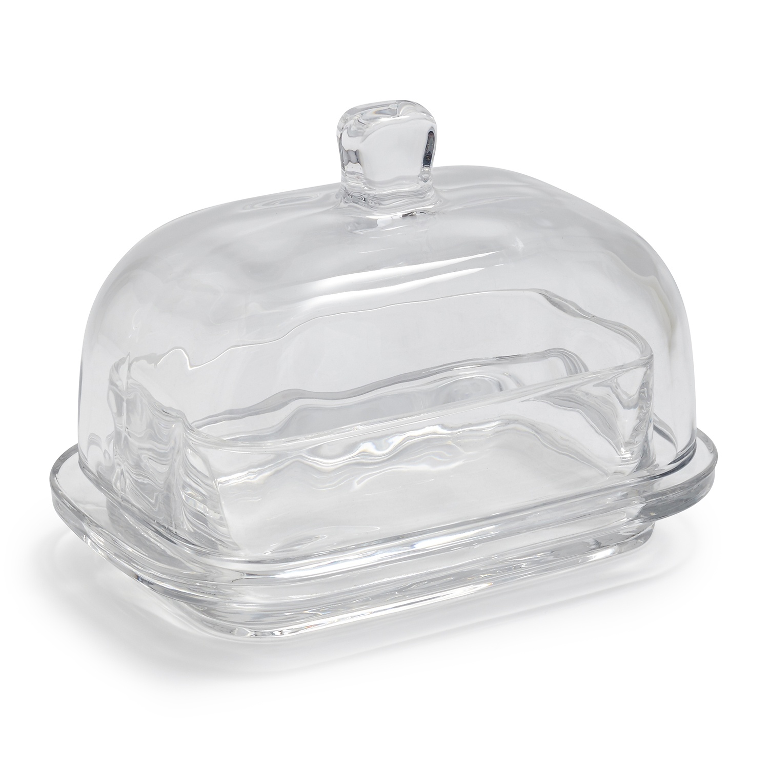 slide 1 of 1, Sur La Table European Glass Butter Dish, 1 ct