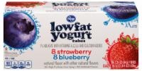 slide 1 of 1, Kroger Low Fat Yogurt Tubes Strawberry Blast & Blueberry Burst, 16 ct