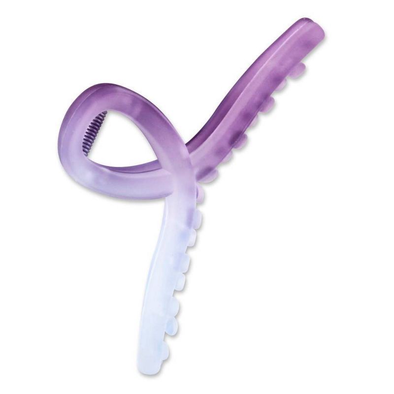 slide 3 of 3, scünci scunci Gradient Loop Claw Hair Clip - Purple, 1 ct