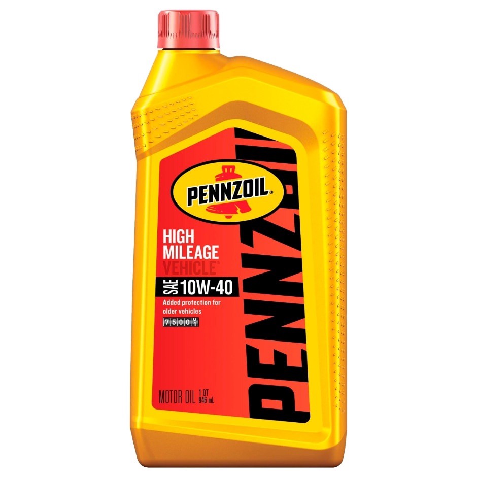 slide 1 of 1, Pennzoil 10W-40 Sae High Mileage Vehicle Motor Oil, 1 qt